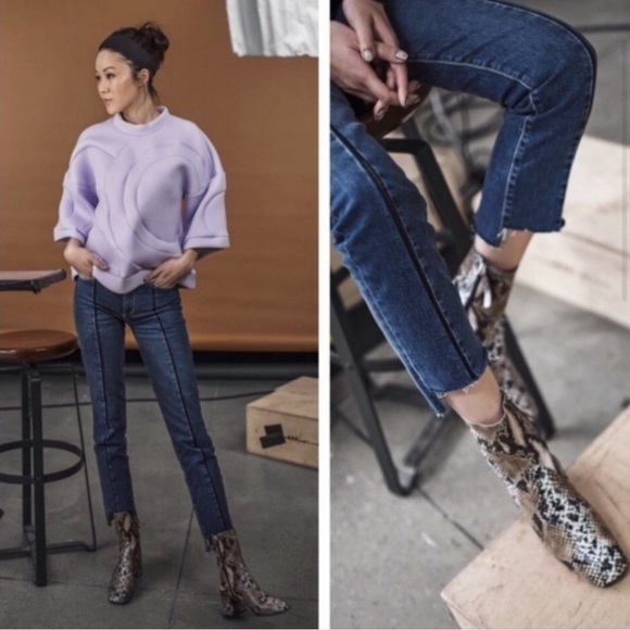 PAIGE Julia Step Hem Felice Step Hem Jeans Size 26 - Picture 2 of 13